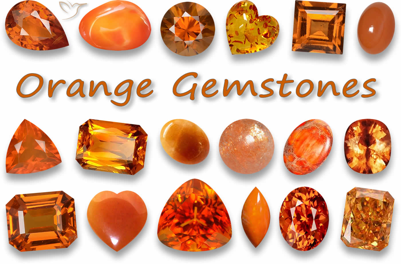 オレンジ色の宝石: 画像付きのオレンジ色の宝石ガイド