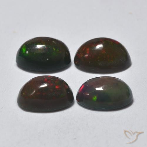 1.41 carat Oval Black Opal Gemstones for Sale | ルース 認定ブラックオパール エチオピアから 