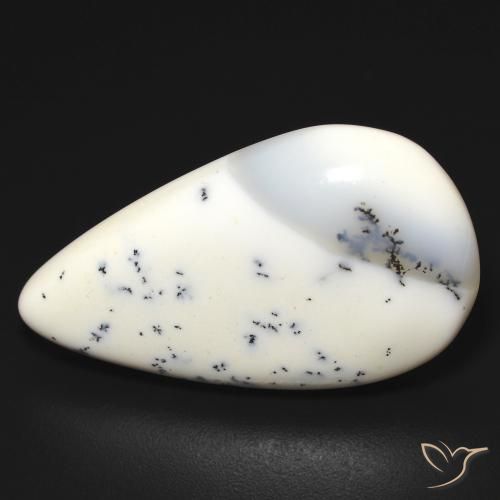 13.25 ct Pear Cut Dendritic Agate Gemstone | 21.2 x 13.9 mm