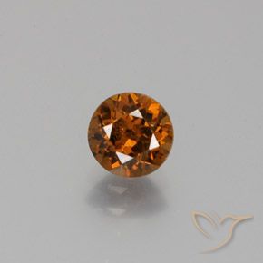 マリガーネットのルース 0.98ct ジンジャーブレッドブラウン マリガーネット 宝石販売, 認定マリガーネット マリから, 天然未処理宝石,  ラウンド 6 mm (標準サイズ)