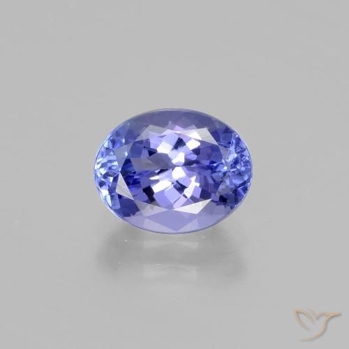 2.57 カラットのブルー タンザナイト宝石 | 楕円形 ルースタンザナイト タンザニア出身 | 天然宝石